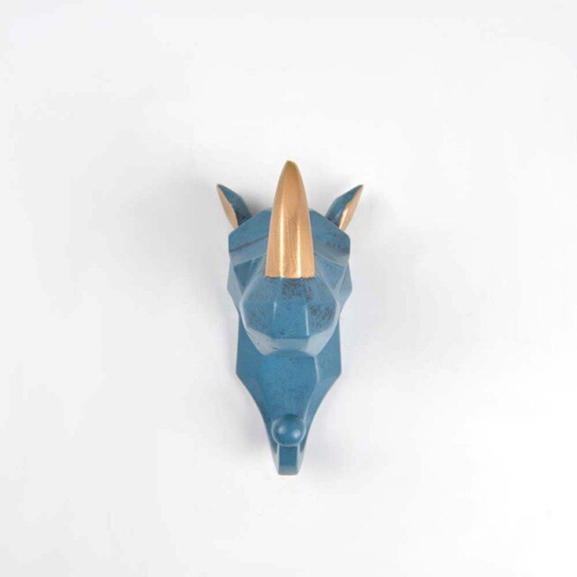 Animal Head Resin Hook